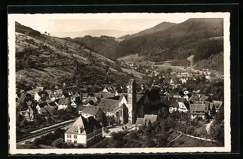 AK Alpirsbach /Schwarzw., Ortsansicht aus der Vogelschau
