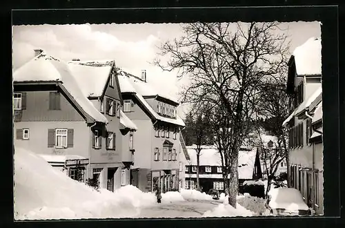 AK Kniebis, Blindenerholungsheim im Schnee