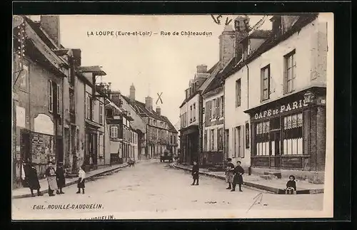 AK La Loupe, Rue de Châteaudun