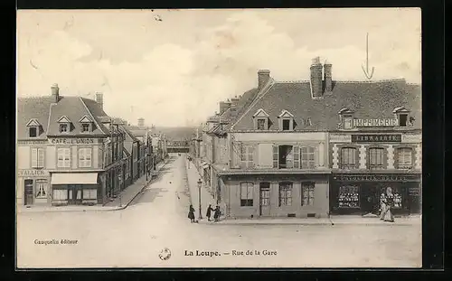 AK La Loupe, Rue de la Gare