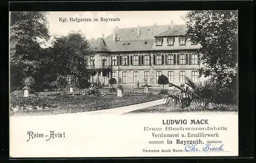 AK Bayreuth, Kgl. Hofgarten