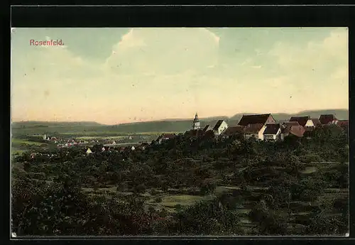 AK Rosenfeld, Panorama mit Fernsicht