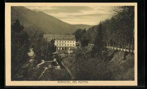 AK Mayen, Kurhotel bei Mayen aus der Vogelschau