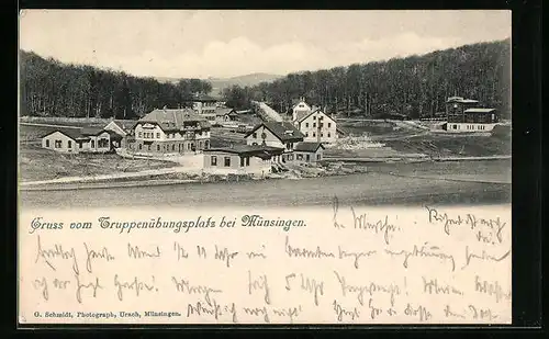 AK Münsingen, Truppenübungsplatz - Teilansicht