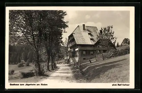 AK Rinken, Gasthaus zum Jägerheim