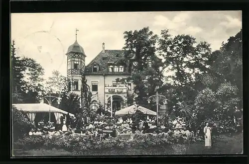 AK Nürnberg, Gasthaus Platnersberg, Terrasse