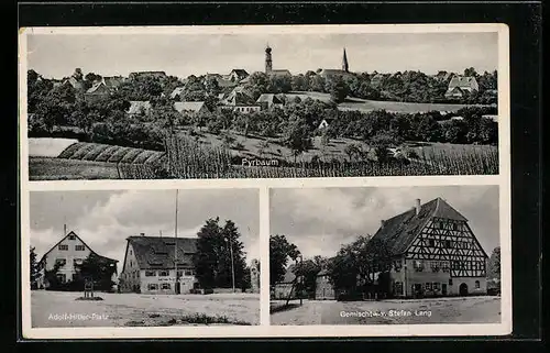 AK Pyrbaum, Platz, Gemischtwaren Stefan Lang, Panorama