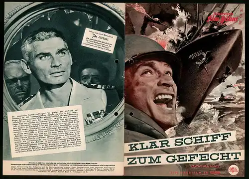 Filmprogramm IFB Nr. 3475, Klar Schiff zum Gefecht, Jeff Chandler, George Nader, Julie Adams, Regie: Joseph Pevney