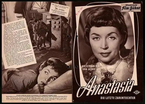 Filmprogramm IFB Nr. 3432, Anastasia - Die letzte Zarentochter, Lilli Palmer, Ivan Desny, Regie: Falk Harnack