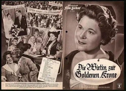 Filmprogramm IFB Nr. 3092, Die Wirtin zur Goldenen Krone, Paula Wessely, Christiane Hörbinger, Regie: Theo Lingen