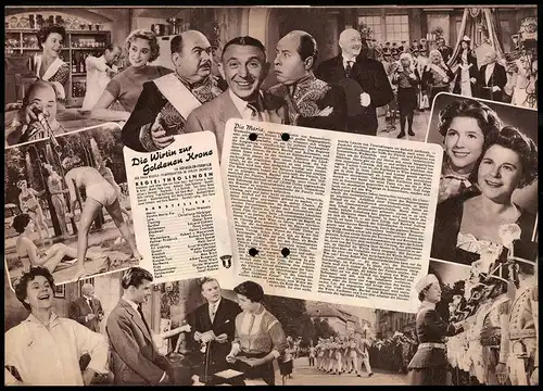 Filmprogramm IFB Nr. 3092, Die Wirtin zur Goldenen Krone, Paula Wessely, Christiane Hörbinger, Regie: Theo Lingen