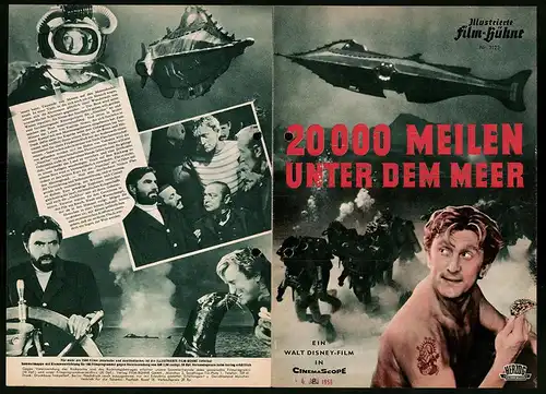 Filmprogramm IFB Nr. 3123, Walt Disney`s 20.000 Meilen unter dem Meer, Kirk Douglas, James Mason, Regie: R. Fleischer