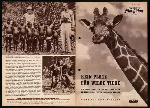 Filmprogramm IFB Nr. 3297, Dr. Bernhard und Michael Grzimek präsentieren: Kein Platz für wilde Tiere