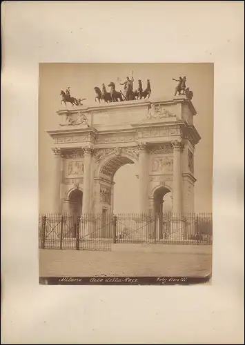 Fotografie Bosetti, Ansicht Mailand - Milano, Arco della Pace