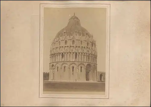 Fotografie unbekannter Fotograf, Ansicht Pisa, Baptisterium Taufkirche des Dom's