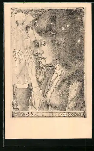 Künstler-AK Jan Toorop: Het Huwelijk