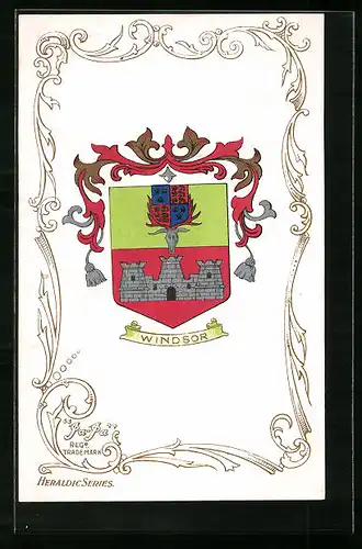 Künstler-AK Windsor, Wappen