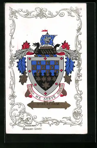 Künstler-AK Streatham, Wappen