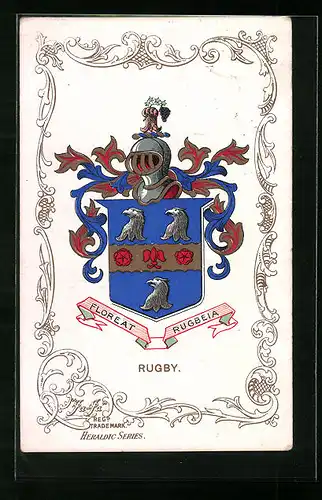 Künstler-AK Rugby, Wappen