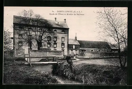 AK Sainte-Gemme, Bords de l`Eure et Moulin de Becheret