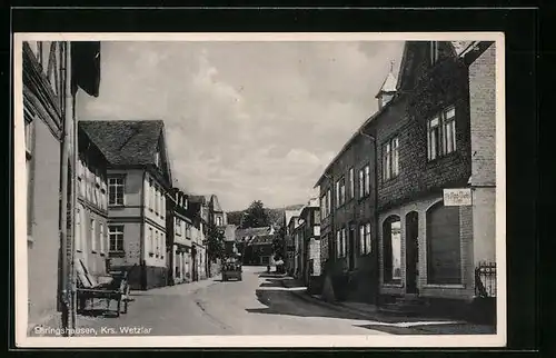 AK Ehringshausen / Wetzlar, Strasse mit Geschäften