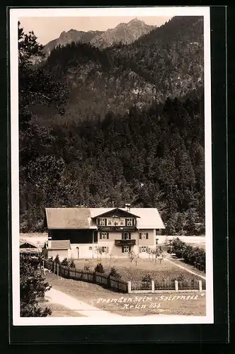 Foto-AK Krün, Hotel-Pension Soiernsee