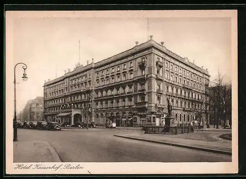 AK Berlin, Hotel Kaiserhof, Wilhelmplatz