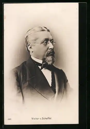 AK Portrait Victor von Scheffel