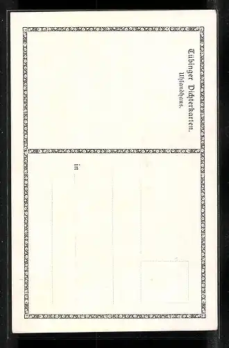 AK Ludwig Uhland, Portrait