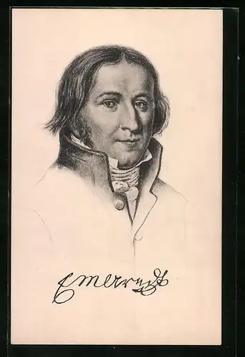 AK Ernst Moritz Arndt, Portrait