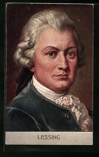 AK Gotthold Ephraim Lessing, Portrait