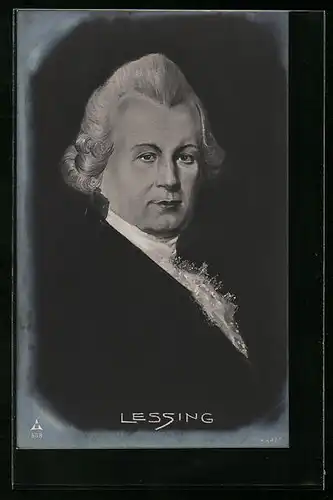 AK Gotthold Ephraim Lessing, Portrait