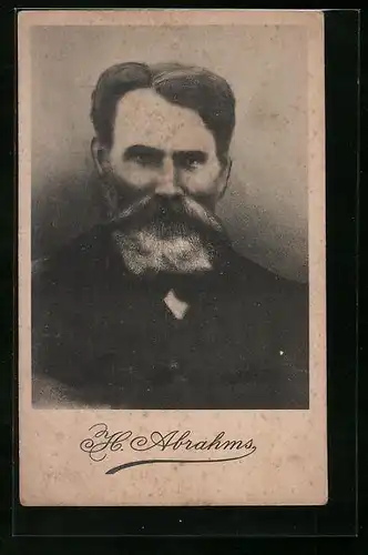 AK H. Abrahams, Portrait