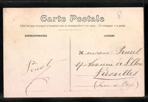 AK Courtalain, Vue prise de l`Avenue de la Gare