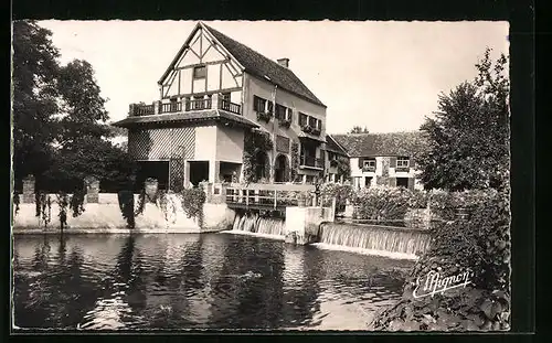 AK Sainte-Gemme, L`Eure au Vieux Moulin de Bécheret