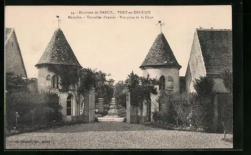 AK Vert-en-Drouais, Marsalin, Tourelles d`entrée