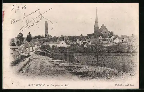 AK Gallardon, Vue prise au Sud