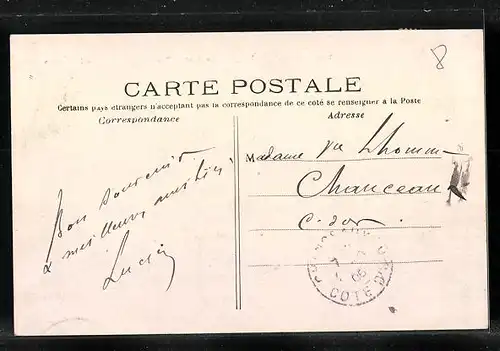 AK Maintenon, Vue prise du Pont de Pierres