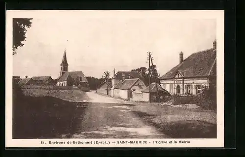 AK Saint-Maurice, L`Eglise et la Mairie