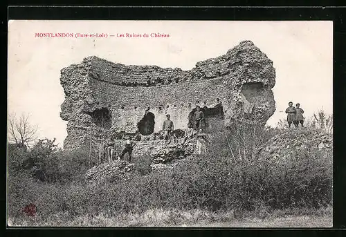 AK Montlandon, Les Ruines du Chateau