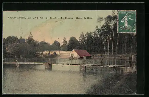 AK Champrond-en-Gatine, Le Panama - Route de Brou