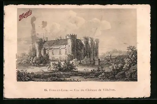 AK Villebon, Vue du Chateau