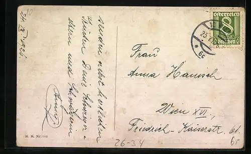 Künstler-AK Pauli Ebner: Namenstagsgruss - Kleine Gäste mit Geschenken