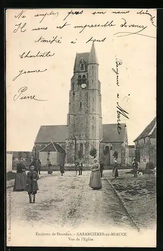 AK Garancières-en-Beauce, Vue de l`Eglise