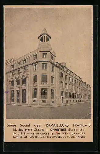 AK Chartres, Siège Social des Travailleurs francais, 18 Boulevard Chasles