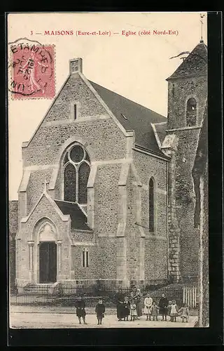 AK Maisons, Eglise, coté Nord-Est