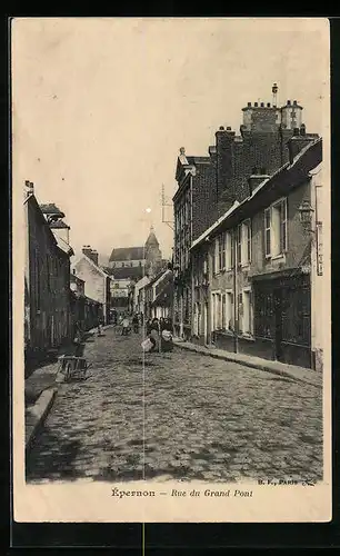 AK Épernon, Rue du Grand Pont