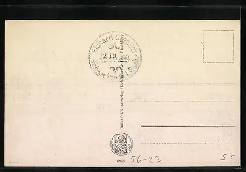 AK Schneekoppenhäuser, Ortsansicht mit Jubiläumsweg