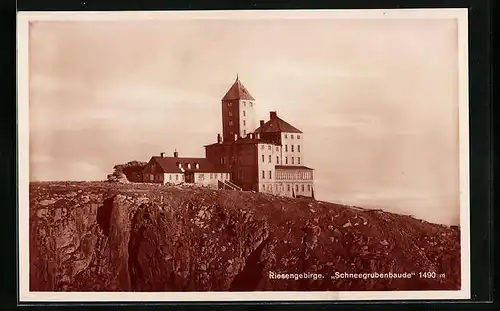 AK Schneegruben-Baude, Berghütte im Riesengebirge