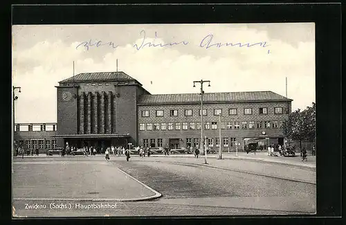 AK Zwickau /Sachs., Hauptbahnhof